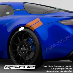 Adesivo fascia RACING per Alpine A110 RS-CUP