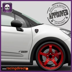 2 sticker CITROEN RACING carbon look