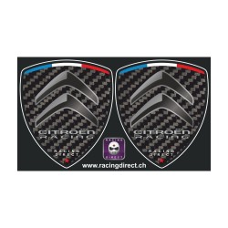 2 sticker CITROEN RACING carbon look