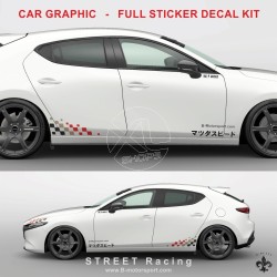 STREET RACING - Kit grafico completo per tutti i modelli Mazda