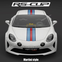 Aufkleber Martini style Streifen für Alpine A110 RS-CUP