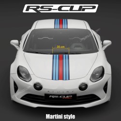 Sticker Martini style for Alpine A110 RS-CUP