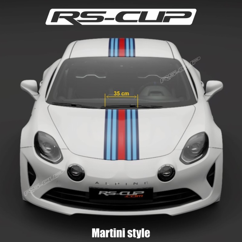 Adesivo fascia Martini style per Alpine A110 RS-CUP