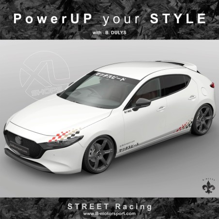 STREET RACING - Komplettes Grafik-Kit für alle Mazda-Modelle