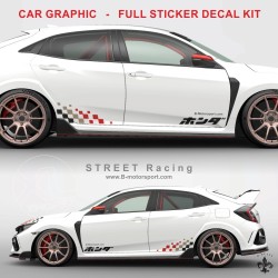 STREET RACING - Komplettes Grafik-Kit für alle HONDA-Modelle