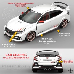 STREET RACING - Komplettes Grafik-Kit für alle HONDA-Modelle