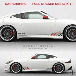 STREET RACING - Kit grafico completo per tutti i modelli NISSAN