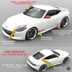 STREET RACING - Kit grafico completo per tutti i modelli NISSAN