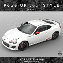 STREET RACING - Kit graphique complet pour tous modèles de SUBARU