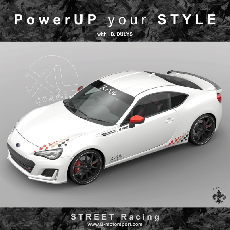 STREET RACING - Complete graphic kit for all SUBARU models