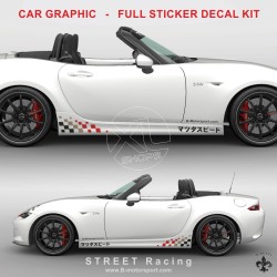 STREET RACING - Kit grafico completo per tutti i modelli Mazda MX-5