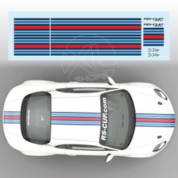 Stripe sticker Martini style for Alpine A110 RS-CUP
