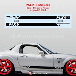 Adesivi da corsa per MAZDA MX5 NC - Design 2