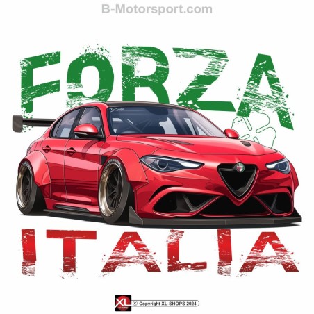 FORZA ITALIA Alfa Romeo GIULIA Quadrifoglio Tshirt homme