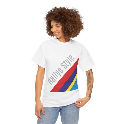 RALLYE STYLE Unisex T-shirt for men and women in Peugeot Sport Vintage colors