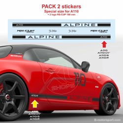 Alpine A110 sticker Sport side skirt sticker decals