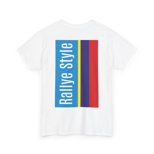 Recto / Verso RALLYE STYLE Tshirt unisex homme femme aux couleurs Peugeot Sport Vintage Design 2