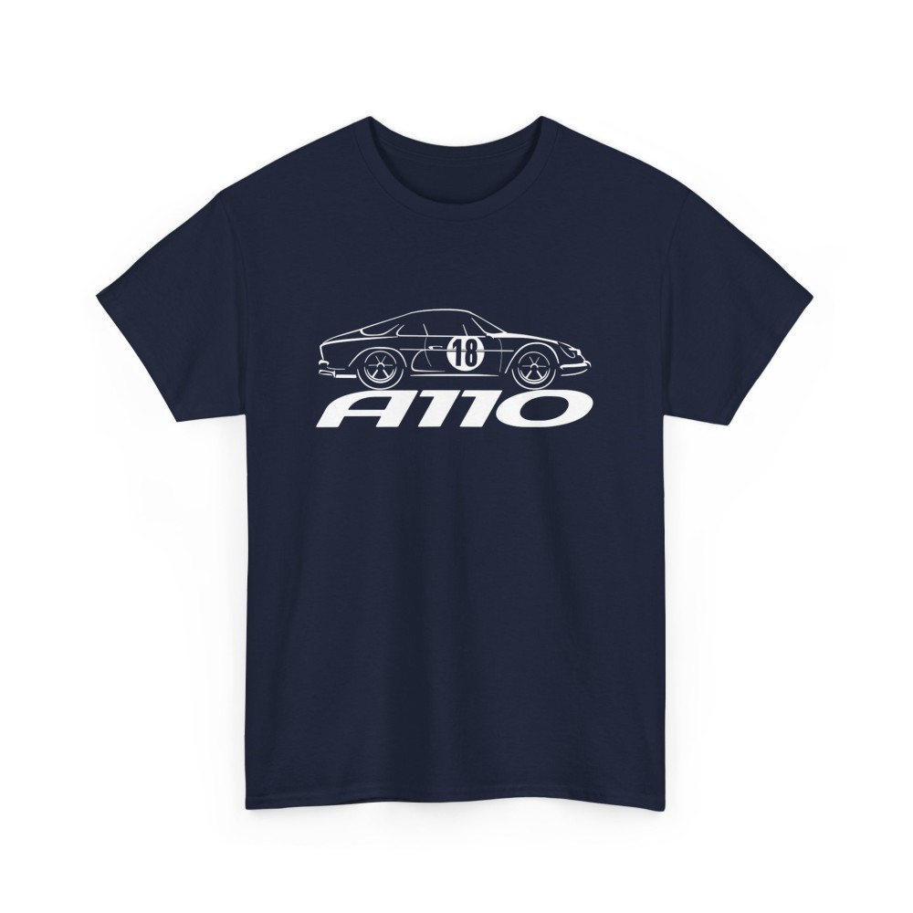 A110 Berlinette Tshirt homme avec silhouette de Alpine Renault