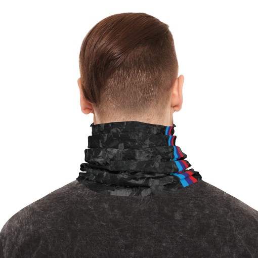 M-Power Forged Carbon fiber-style neck warmer, racing-style tube scarf for BMW enthusiasts