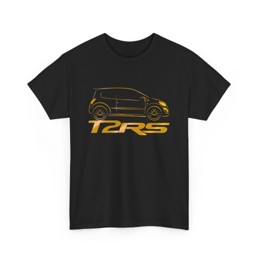 TWINGO 2 RS silhouette Men Tshirt T2RS black and gold