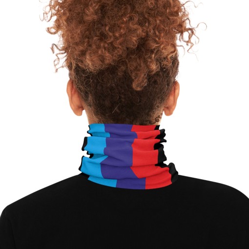 Neck warmer, racing-style tube scarf for BMW M-POWER enthusiasts