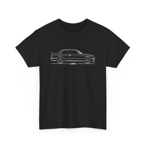 Silhouette M3 e30 Evolution Tshirt homme pour amateurs de BMW M3