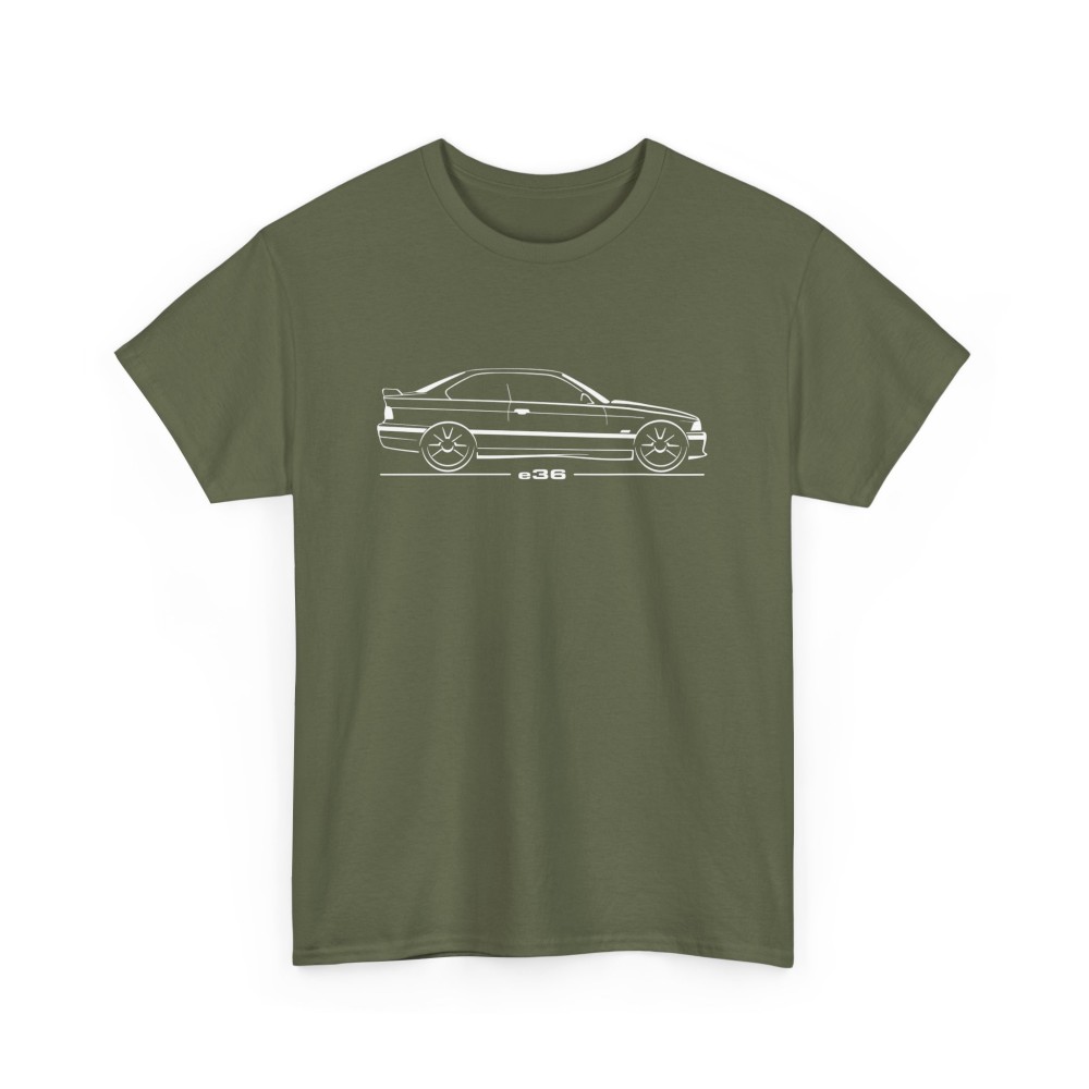 Silhouette M3 e36 coupe Männer T-Shirt für alle Besitzere BMW M3