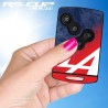 ALPINE A110 Sticker for 4 buttons Key tricolor look