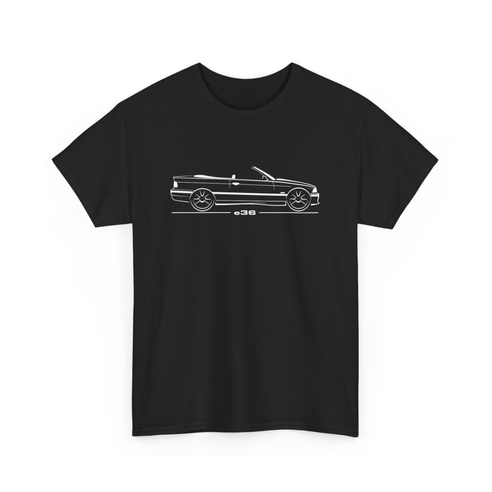 Silhouette M3 e36 cabriolet Tshirt homme pour amateurs de BMW M3