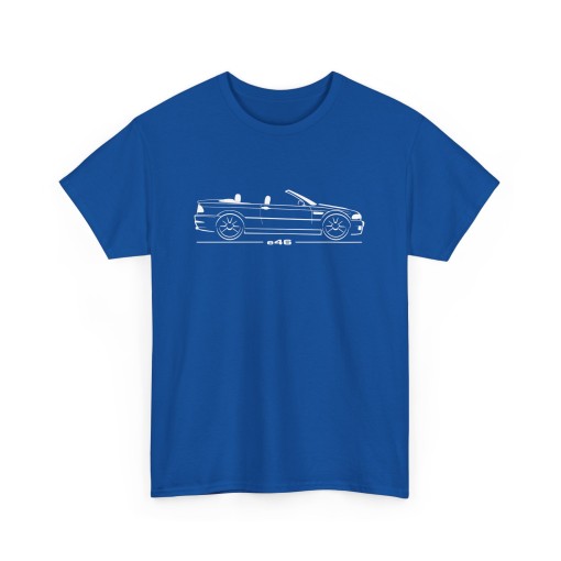 Silhouette M3 e46 cabriolet Tshirt homme pour amateurs de BMW M3