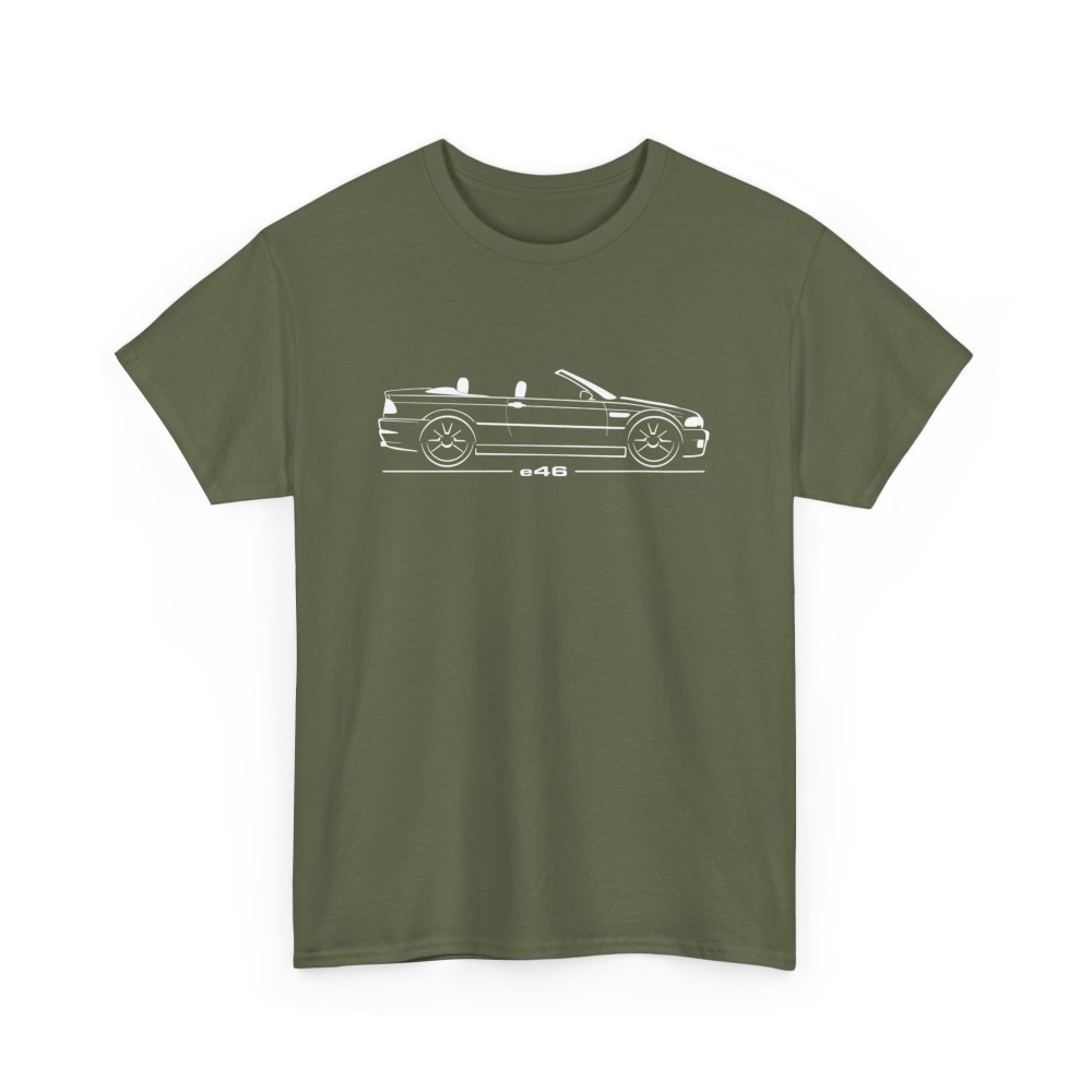 Silhouette M3 e46 cabriolet Männer T-Shirt für alle Besitzere BMW M3