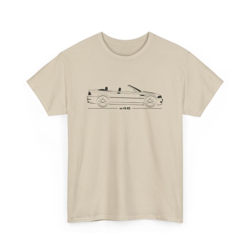 Silhouette M3 e46 cabriolet Männer T-Shirt für alle Besitzere BMW M3