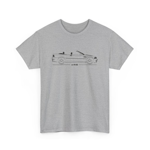 Silhouette M3 e46 cabriolet Men Tshirt for owner of BMW M3