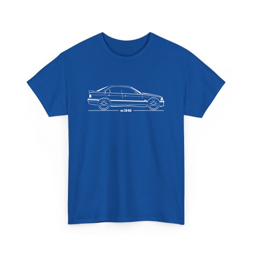 Silhouette M3 e36 4 portes Tshirt homme pour amateurs de BMW M3