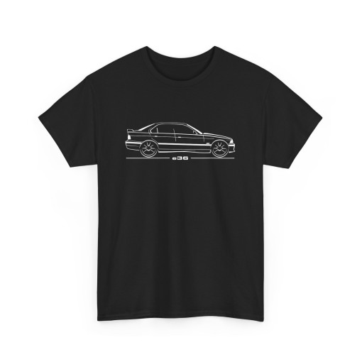 Silhouette M3 e36 4 portes Tshirt homme pour amateurs de BMW M3