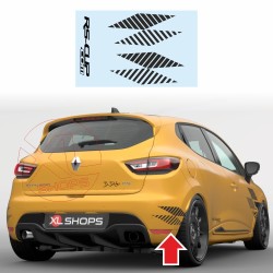 2 RENAULT RS ULTIME sticker decals 24 cm for the back side