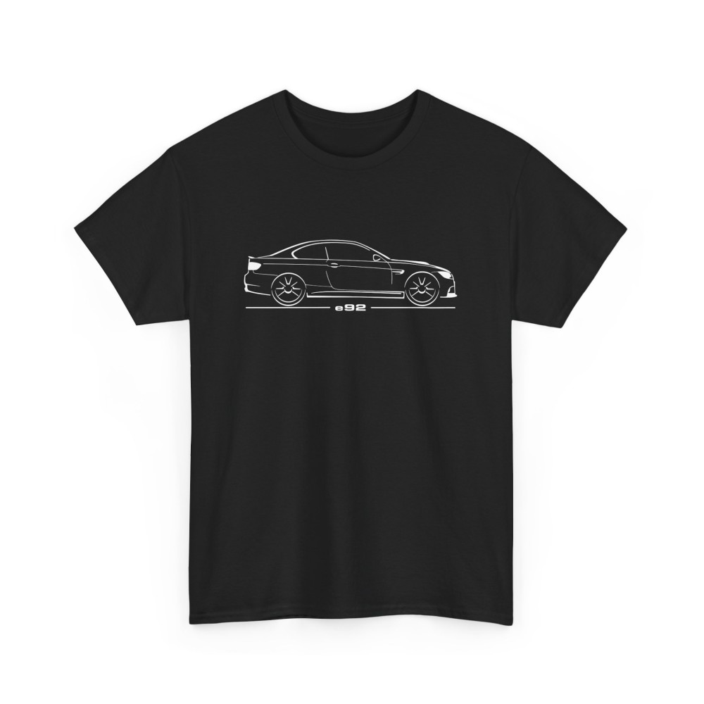 Silhouette M3 e92 coupe Tshirt homme pour amateurs de BMW M3