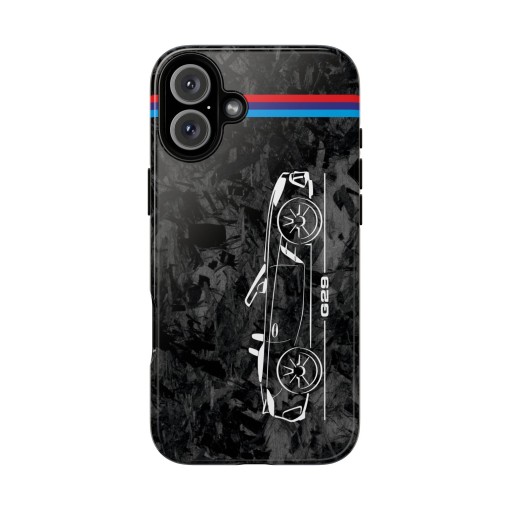 Coque de téléphone silhouette BMW Z4 g59 pour pour iPhone 16 / 16 Pro / 16 Plus / 16 Pro Max