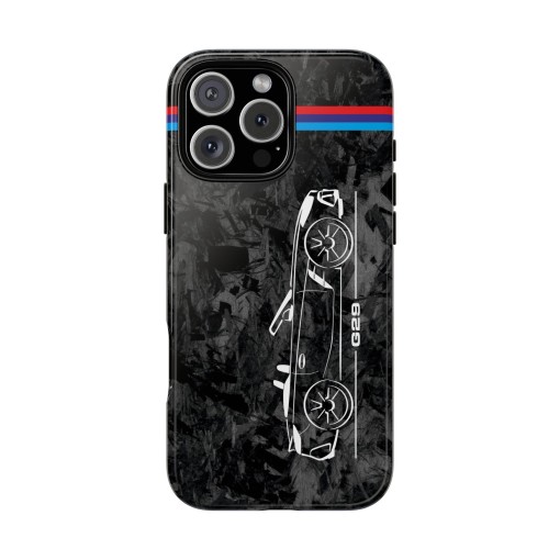 Coque de téléphone silhouette BMW Z4 g59 pour pour iPhone 16 / 16 Pro / 16 Plus / 16 Pro Max