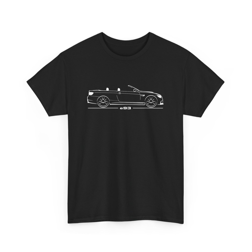 Silhouette M3 e93 cabriolet Tshirt homme pour amateurs de BMW M3