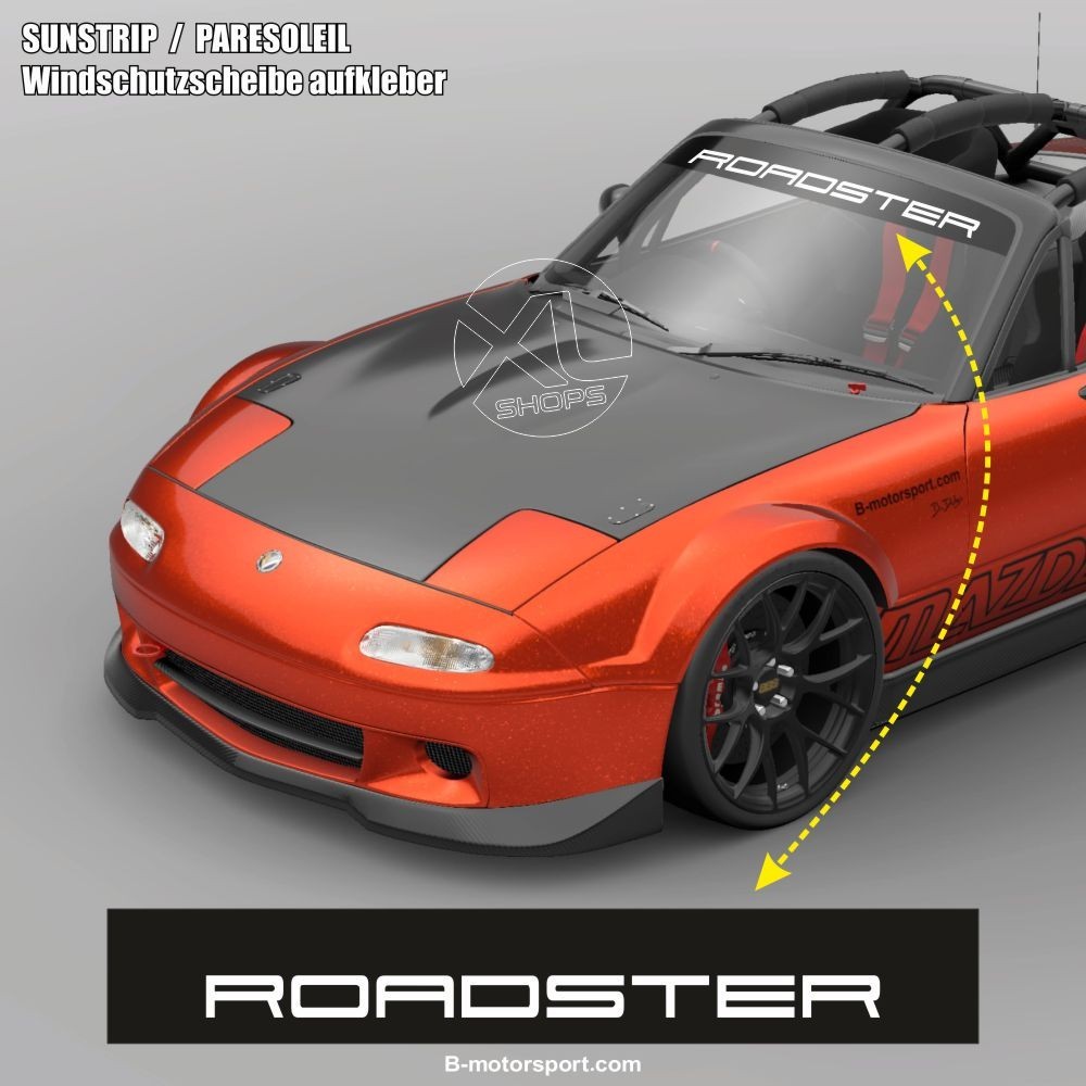 Windshield decal ROADSTER for MAZDA MX-5