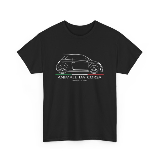 Silhouette 500 ABARTH Corsa Italia Tshirt homme pour amateurs de FIAT ABARTH