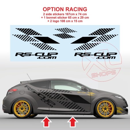 RS Ultime STREET RACING option - Renault sticker decals kit