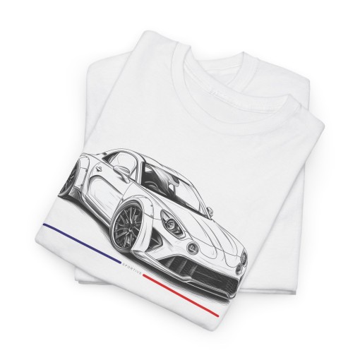 SPORTIVE A110 designer style Tshirt homme avec une ALPINE A110