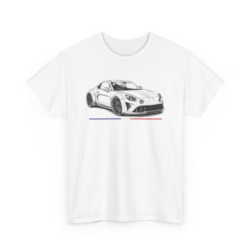 SPORTIVE A110 designer style Tshirt homme avec une ALPINE A110