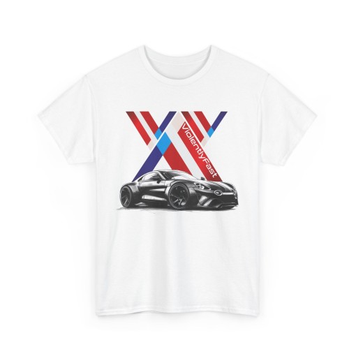 VIOLENTLY FAST A110 designer style Männer T-Shirt mit ALPINE A110