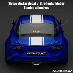 Dreifach streifen 45 cm Breite Aufkleber für ALPINE A110