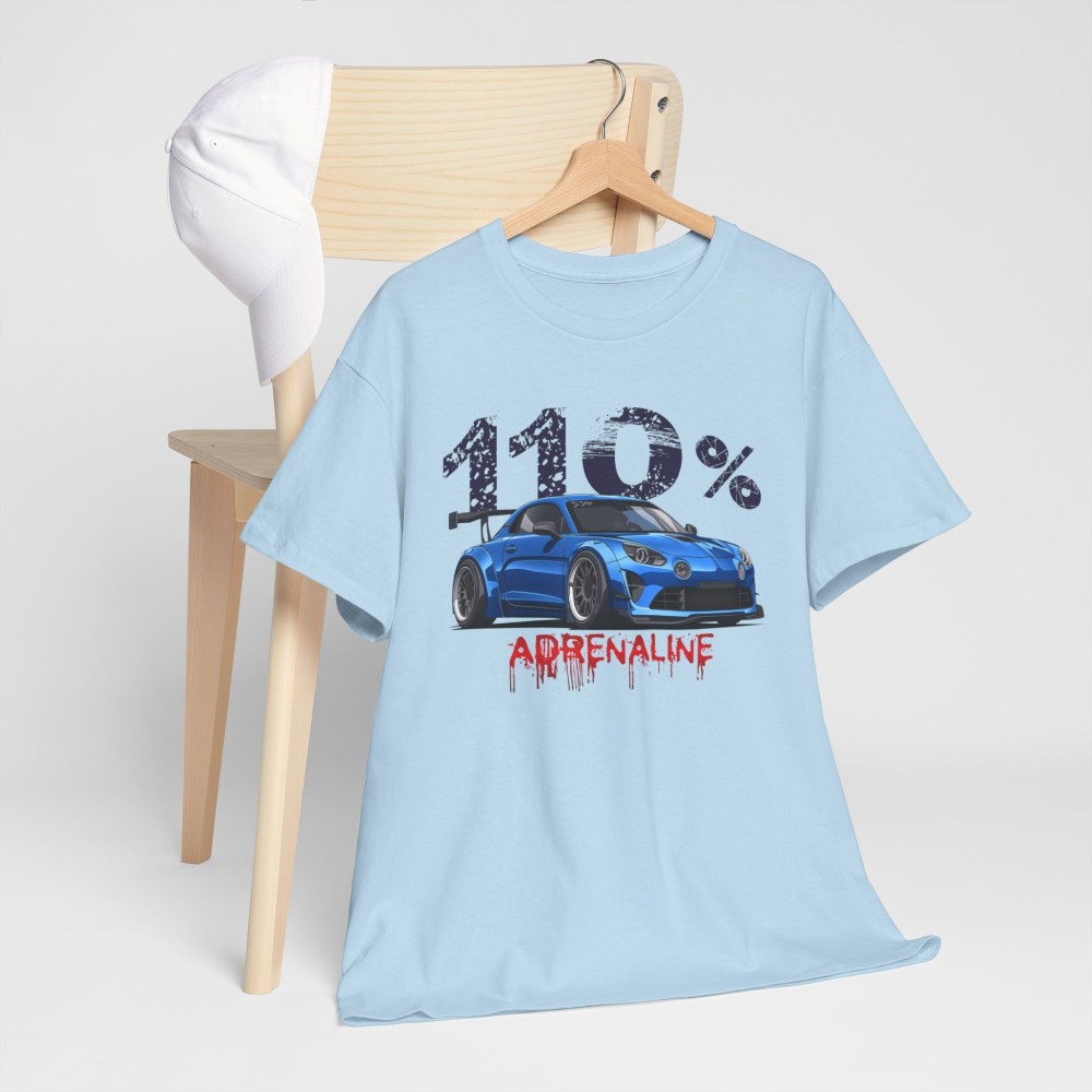 110% ADRENALINE Men Tshirt with ALPINE A110 R