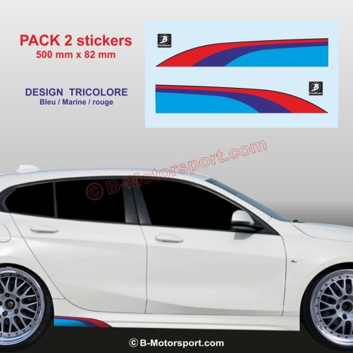 Sticker coloris M-Power pour bas de caisse BMW