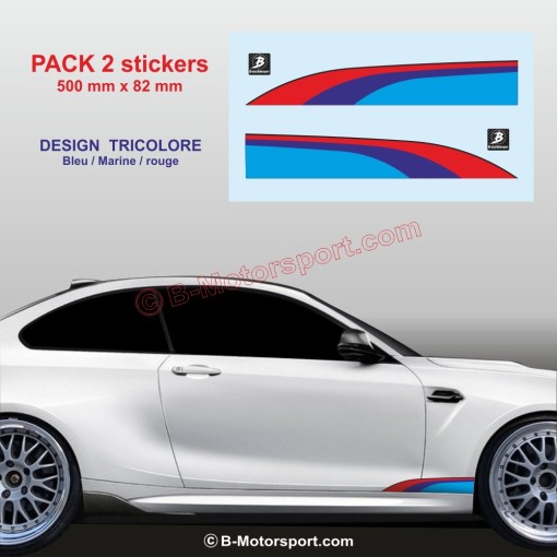 Sticker coloris M-Power pour bas de caisse BMW